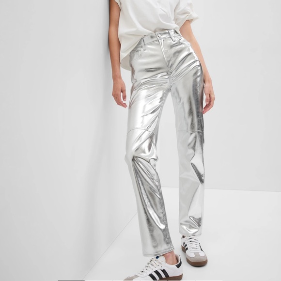 Never Worn- Metallic Pants - Size 29 - Picture 1 of 3